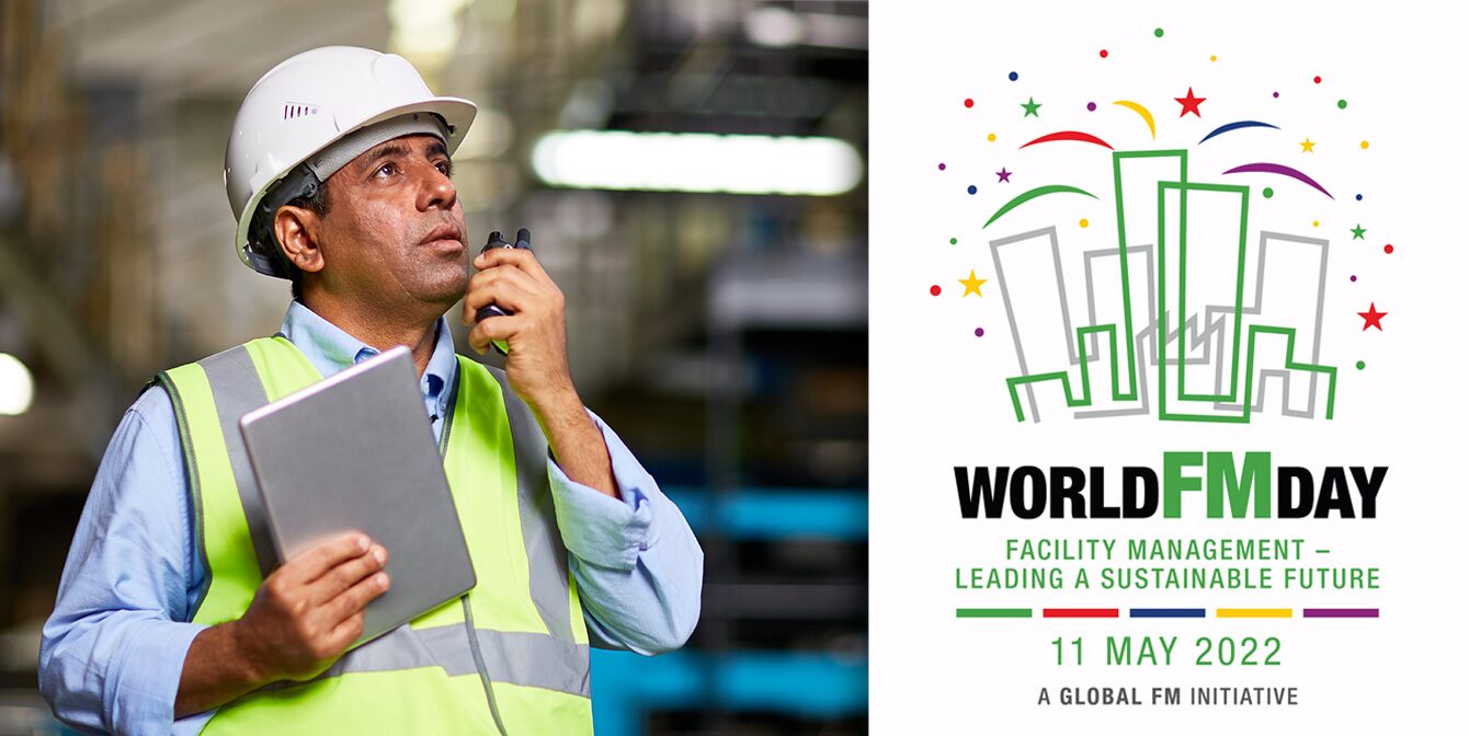 HeroImageV21340x672 | JLL Technologies facilities manager with walkie talkie