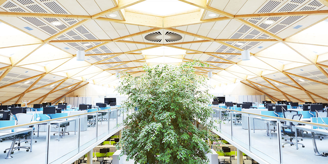ROIHVACOptimizationblog | JLL Technologies inside of office building with hvac vent